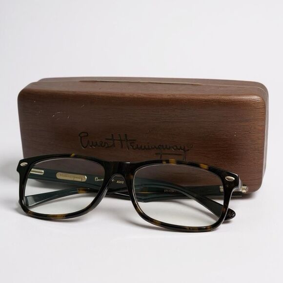 Ernest Hemingway Eyeglasses Frames 4630 Tortoise 53-18-140 with Case | MSRP $140 - Picture 1 of 16